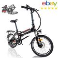 250W Elektrofahrrad City e-Bike 20 Zoll Klapprad E-fahrrad Shimano 7-Gang Moped