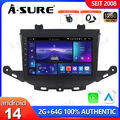 DAB+ 2+64G Android 14 Autoradio Für Opel Astra K 2015-2019 GPS Nav Apple CarPlay