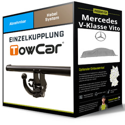 Abnehmbare Anhängerkupplung für MERCEDES V-Klasse Vito 03-04 Typ W639 TowCar NEUEinfach & schnell: Montage zum Festpreis: ab 449,- Euro