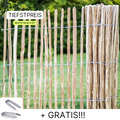 Staketenzaun Gartenzaun 7/8 Holzzaun Zaunlatte Haselnussholz 35-120cm