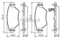 BOSCH Bremsbelagsatz Scheibenbremse 0 986 495 250 für OPEL ASTRA CC T98 Caravan