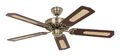 Deckenventilator ohne Lampe Lüfter Classic Royal Messing Antik Rosenholz 132cm