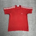 ADIDAS Herren Retro T-Shirt Kurzarm Medium Regular Fit Logo Classic 1709 Rot