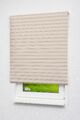 Lysel Outlet - Verdunklungsrollo Beige gestreift Uni Seitenzug