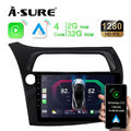 2+32GB Android13 Autoradio BT GPS Radio Für Honda Civic VIII 2006-2011 hatchback