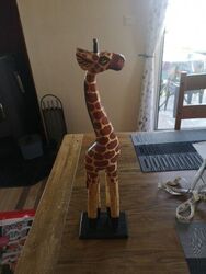 Deko Figur Giraffe , Holz