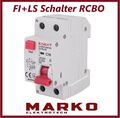 FI/LS Schalter RCBO 06-32A 30mA Fehlerstromschutzschalter Leitungsschutzschalter