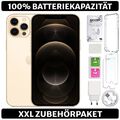 Apple iPhone 12 Pro Max- 128 256 512 GB - Graphit Silber Blau Gold 100% Batterie