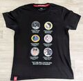 Alpha Industries Apollo Missions T-Shirt Größe Large L schwarz Slim Fit 