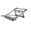 HAMA USB-C-Docking-Station Connect2Office Stand Notebook-Halterung, Anthrazit