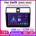 2+32G Android13 FM SWC 2DIN 10'Autoradio Für Swift GPS NAVI WIFI BT DAB Carplay 