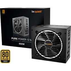 Be quiet PC-Netzteil Pure Power 12M 650W1x 12-Pin High Power GPU, 2x PCIe, Kabel-Management