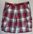 Herren Camp David Cargo Shorts Kurze Hose Bermudas Gr. XXL Rot Blau 25062404