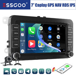 7" Carplay Android 13 Autoradio GPS +Kamera Mik Für VW GOLF 5 Plus Touran Tiguan