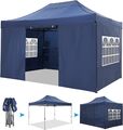 Pavillon 3x3m 3,6x3,6m 3x4,5m Faltpavillon Gartenzelt Partyzelt Wasserdicht NEU#