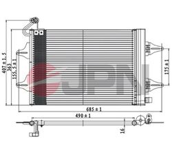 JPN Kondensator Klimaanlage 60C9131-JPN Aluminium für VW POLO 4 9A4 9A2 9N2 9A6