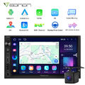 CAM+7" IPS Doppel DIN Android 13 Autoradio GPS Navi DAB+ CarPlay WiFi USB Radio