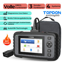 2024 TOPDON AD500 Profi KFZ OBD2 Diagnosegerät Scanner Fehler Auslesegerät WIFI