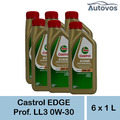 Castrol EDGE Professional Longlife 3 0W-30 6 x 1 Liter Motoröl VW 504 00 507 00