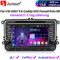 6+128GB Carplay Android13 Autoradio DVD Für VW GOLF 5 6 Caddy EOS Passat Polo 6R