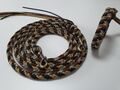 Paracord-Set (Hundeleine & Hundehalsband) „Herringbone“ Braun - 100 % Handarbeit