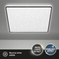 LED Deckenleuchte Deckenlampe Sternenhimmel Backlight flach 24W schwarz Briloner