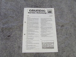 Schaltplan Service Manual für Kofferradio Radio Grundig RR150