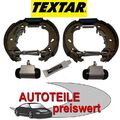 Textar Bremsbacken + Radzylinder hinten für Fiat Grande Punto Opel Adam Corsa D