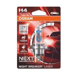 Glühlampe Halogen OSRAM H4 Night Breaker Laser 12V, 60/55W [L]