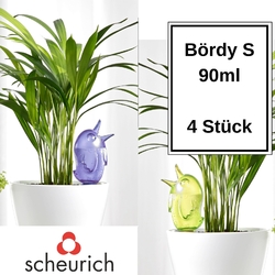 Scheurich Bewässerungssystem Bördy S 4er Set Lila/Grün 90 ml Vol. Scheurich