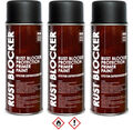 3 x 400 ml Rust Blocker 4in1 Metallschutzlack Rost Schutz schwarz matt RAL 9005