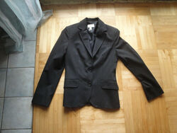 MNG Mango Blazer Jacke Gr. 40 eher 38 schwarz angenehme Qualität ni