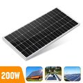 Solarmodul 200W 12V Mono Solarpanel PV Module Netzunabhängig für Wohnwagen Boot