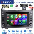 2+32G Android 12 Autoradio NAV Für Mercedes Benz A/B Klasse W639 CarPlay Kamera