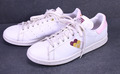 Adidas Stan Smith Damen Sportschuhe Sneaker Gr. 42 weiß rosa Leder Herz CH2-234