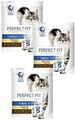 (€ 9,22/kg) Perfect Fit 1+ Indoor Huhn Futter f. Stubentiger 3 x 1,4 kg = 4,2 kg