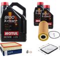 BOSCH Inspektionspaket 7L Motul 8100 X-clean+ 5W-30 für Mercedes Sprinter 2-T