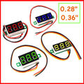 LED Voltmeter mini Einbau Spannung Digital LED Anzeige 0.28 0.36 Zoll 2.5V-100V