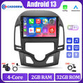 DAB+2+32G 9"Android 13 Autoradio CarPlay GPS Navi Kamera Für Hyundai i30 2007-11