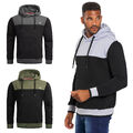 A. Salvarini Herren Sweatjacke Kapuzenpullover Jacke Kapuze Hoodie Sweater AS315