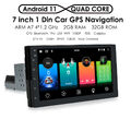 Carplay 7 Zoll Android Auto Autoradio 1 DIN 32G GPS Navi WiFi 4G USB DAB+ SWC BT