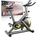 Heimtrainer Fahrrad Indoor Cycling Bike mit LCD-Monitor Fitnessbike bis 150 kg