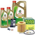 MANN-FILTER ÖLFILTER+7L CASTROL EDGE 5W-30 M FÜR BMW 3-ER E90 E91 E92 E93