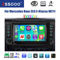 Autoradio Für Mercedes Benz E-Klasse W211 W219 GPS NAV BT 64G CarPlay Android 13