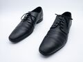 bugatti Herren Businessschuh Halbschuh Schnürschuh schwarz Gr 46 EU Art 26869-98