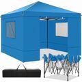 Pavillon 3x3m Pop up Faltpavillon Wasserdicht Gartenzelt Partyzelt 4 Seitenteile