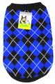 Pullover Hundemantel Strickpullover Jacke blau/schwarz/weiß Größe 25