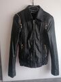 Lederjacke mit fell Damen xs (Kunstleder) 