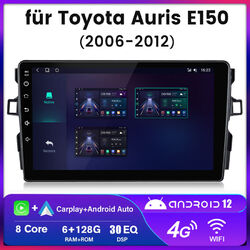 Android 13 Für Toyota Auris E150 2006-2012 Autoradio GPS Navi BT Carplay 6+128GB