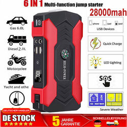 Auto KFZ Starthilfe Jump Starter 28000mAh 800A 12V Ladegerät Booster Powerbank